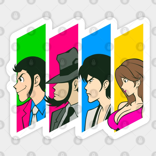 214 Jigen Family Sticker by Yexart